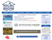 Tablet Screenshot of maliburealtors.org